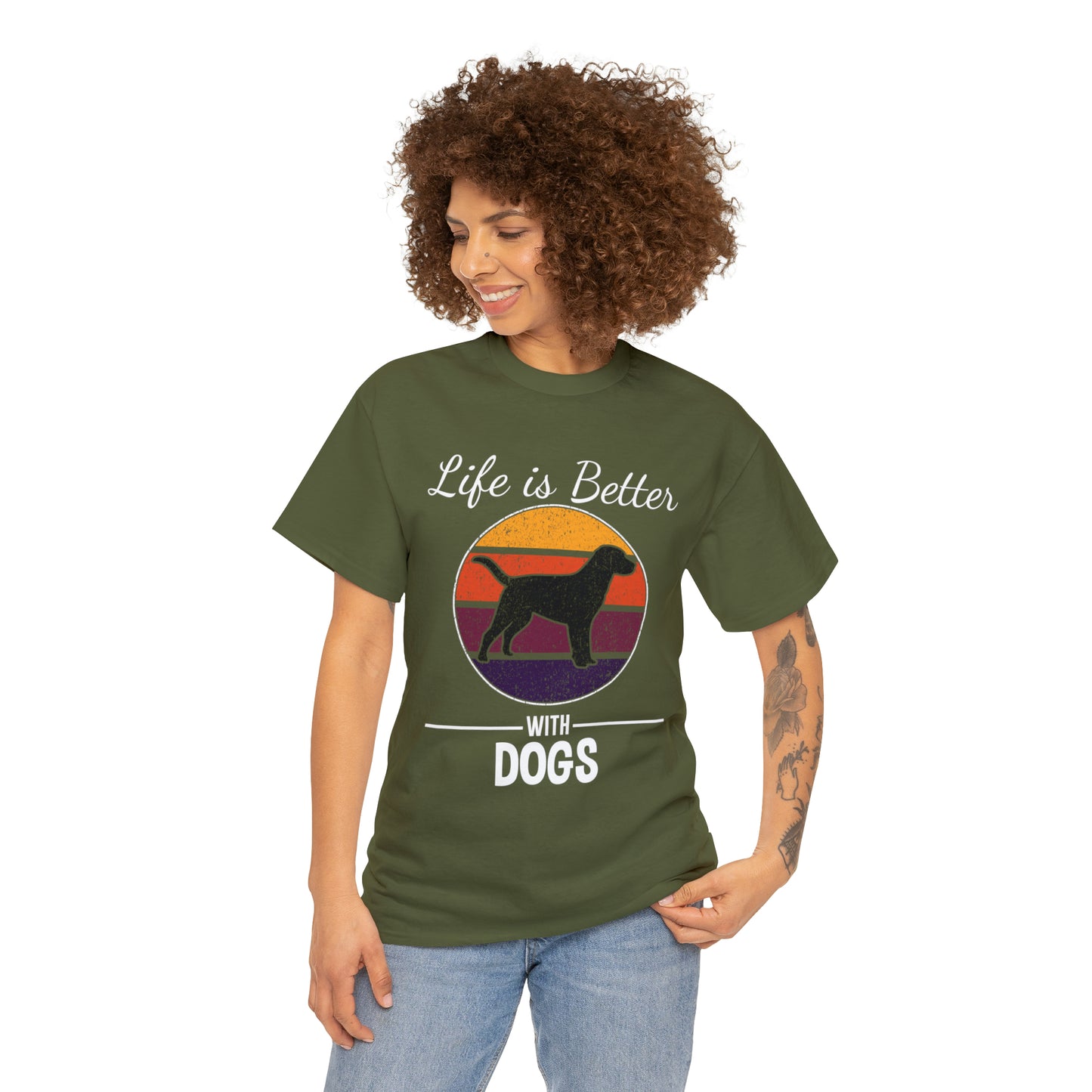 Life Is Better With Dogs Dog Lover T-Shirt