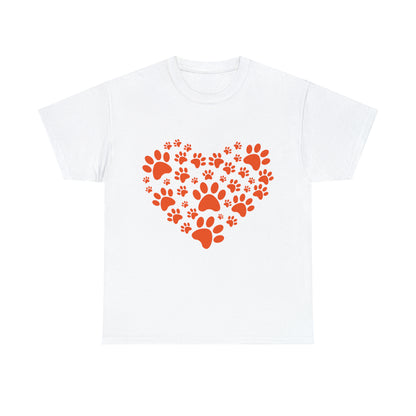 Heart With Paws - Women Cat T-Shirt