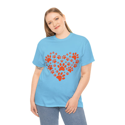 Heart With Paws - Women Cat T-Shirt