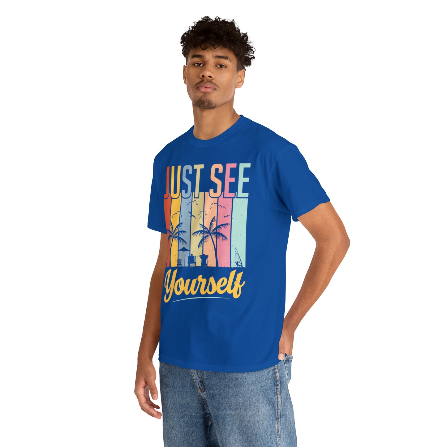 Summer mix: Just see yourself Cotton T-Shirt