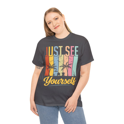 Summer mix: Just see yourself Cotton T-Shirt