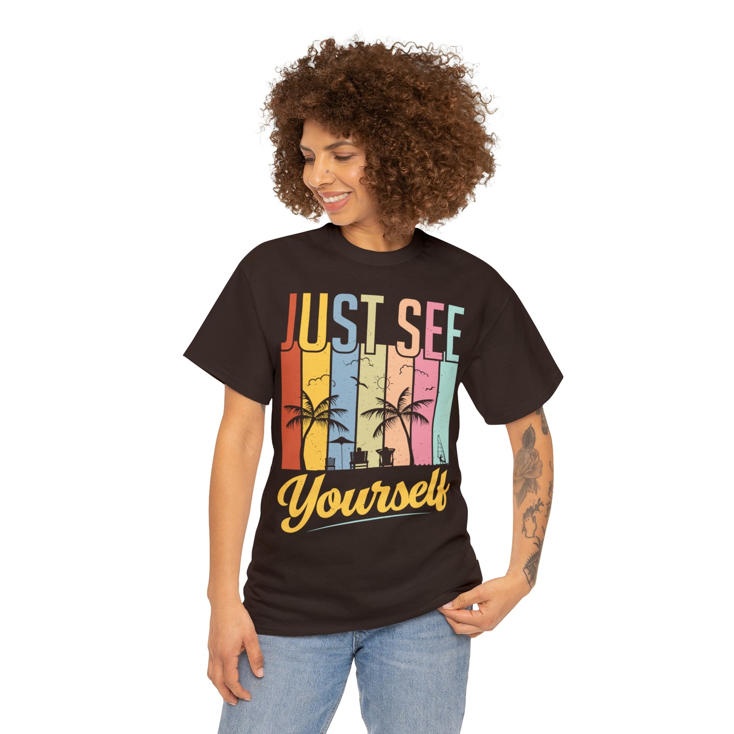 Summer mix: Just see yourself Cotton T-Shirt