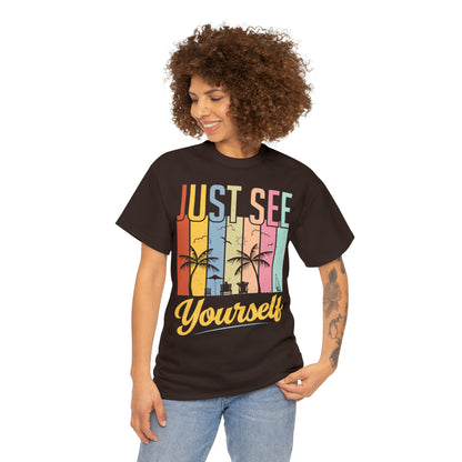 Summer mix: Just see yourself Cotton T-Shirt