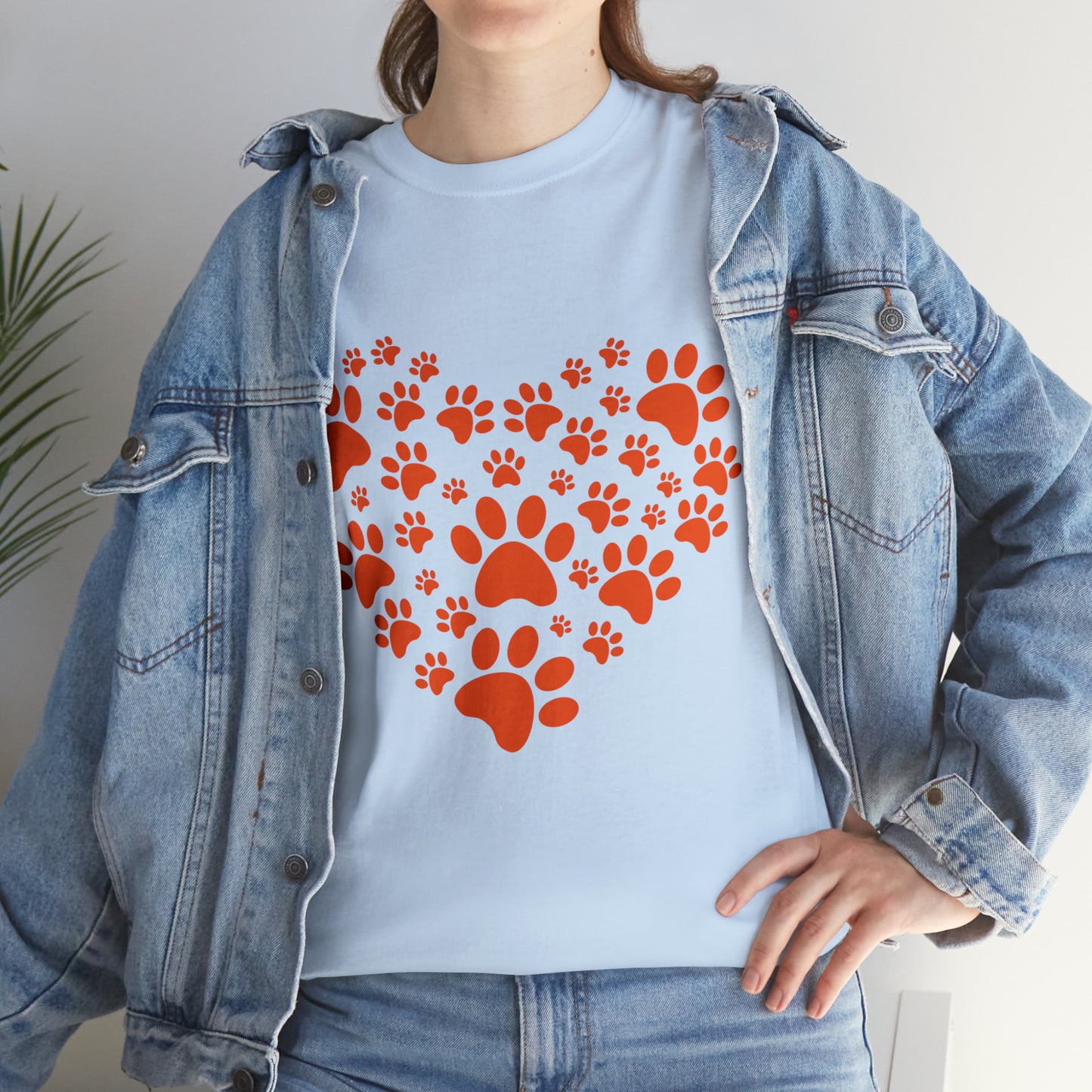 Heart With Paws - Women Cat T-Shirt