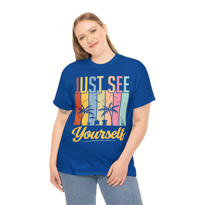 Summer mix: Just see yourself Cotton T-Shirt