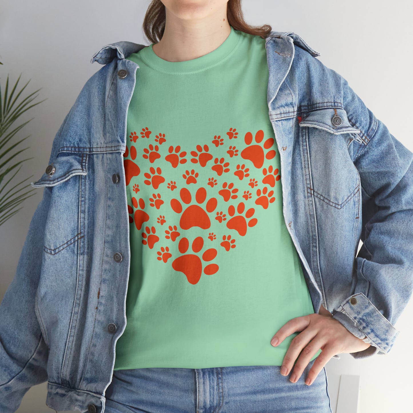 Heart With Paws - Women Cat T-Shirt