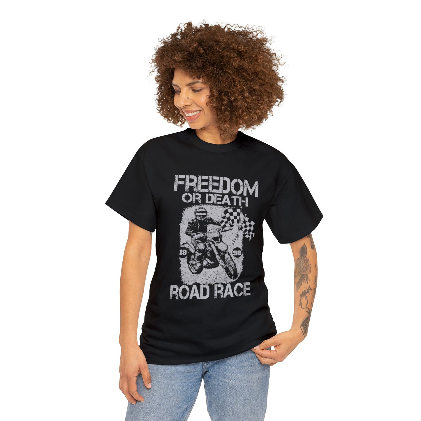 Freedom Or Death Motorcycle Lover T-Shirt