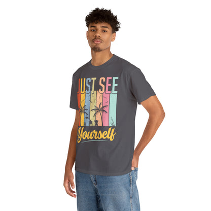 Summer mix: Just see yourself Cotton T-Shirt