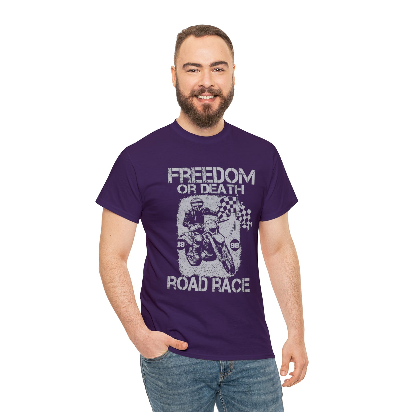 Freedom Or Death Motorcycle Lover T-Shirt