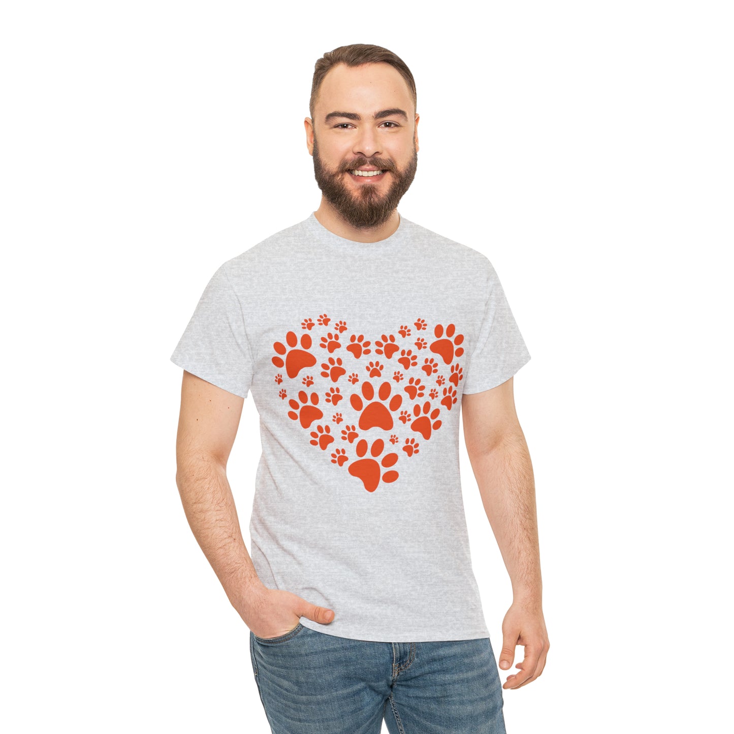 Heart With Paws - Women Cat T-Shirt