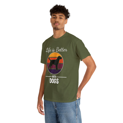 Life Is Better With Dogs Dog Lover T-Shirt