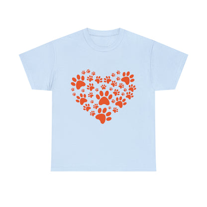 Heart With Paws - Women Cat T-Shirt