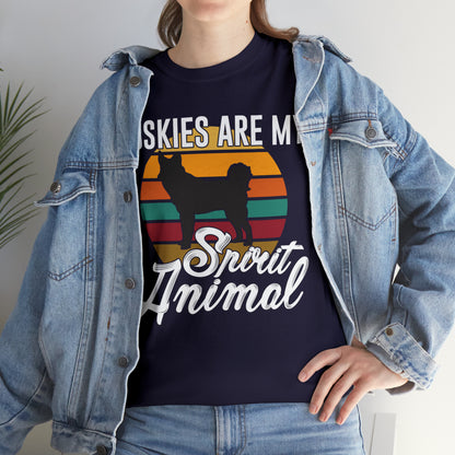 Huskies Are My Spirit Animal Dog Lover T-Shirt