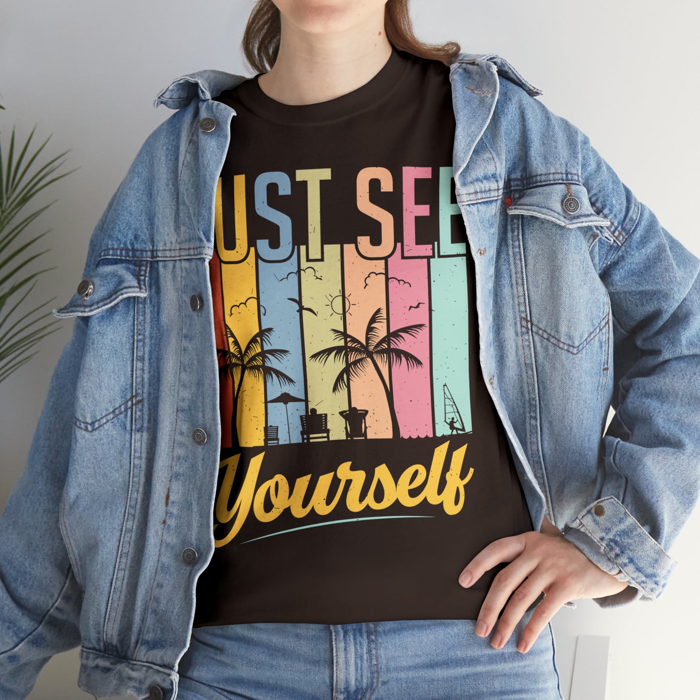 Summer mix: Just see yourself Cotton T-Shirt