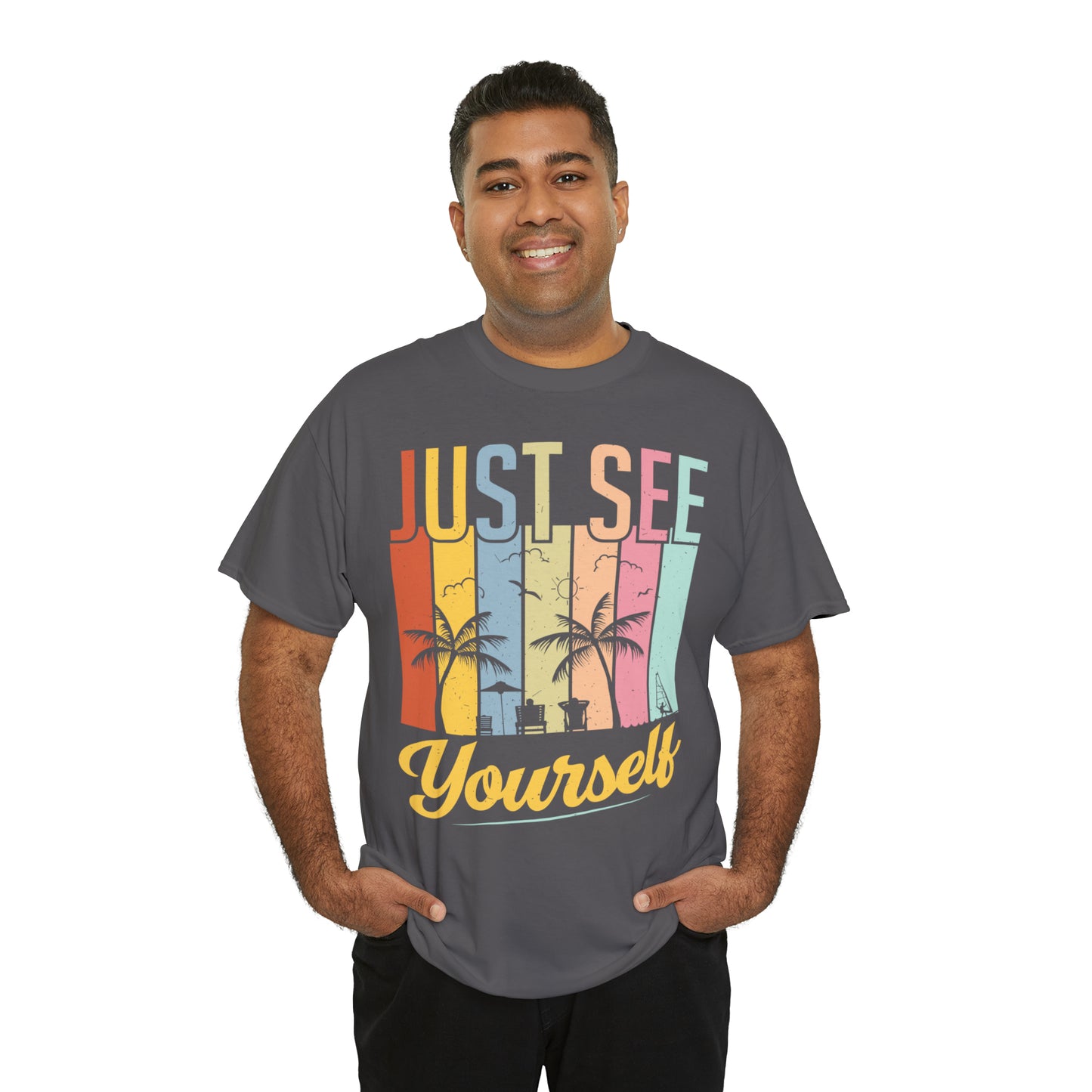 Summer mix: Just see yourself Cotton T-Shirt