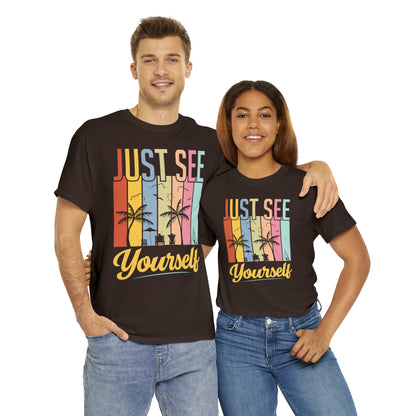 Summer mix: Just see yourself Cotton T-Shirt