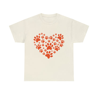 Heart With Paws - Women Cat T-Shirt