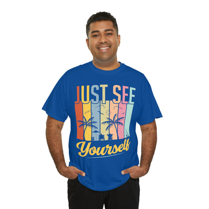 Summer mix: Just see yourself Cotton T-Shirt