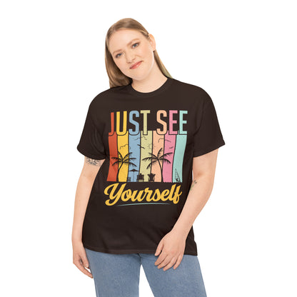 Summer mix: Just see yourself Cotton T-Shirt