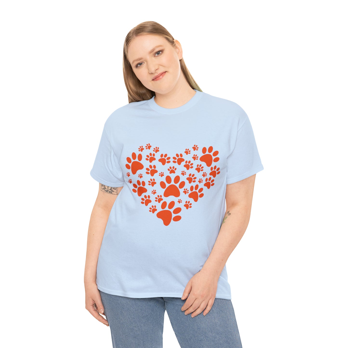 Heart With Paws - Women Cat T-Shirt