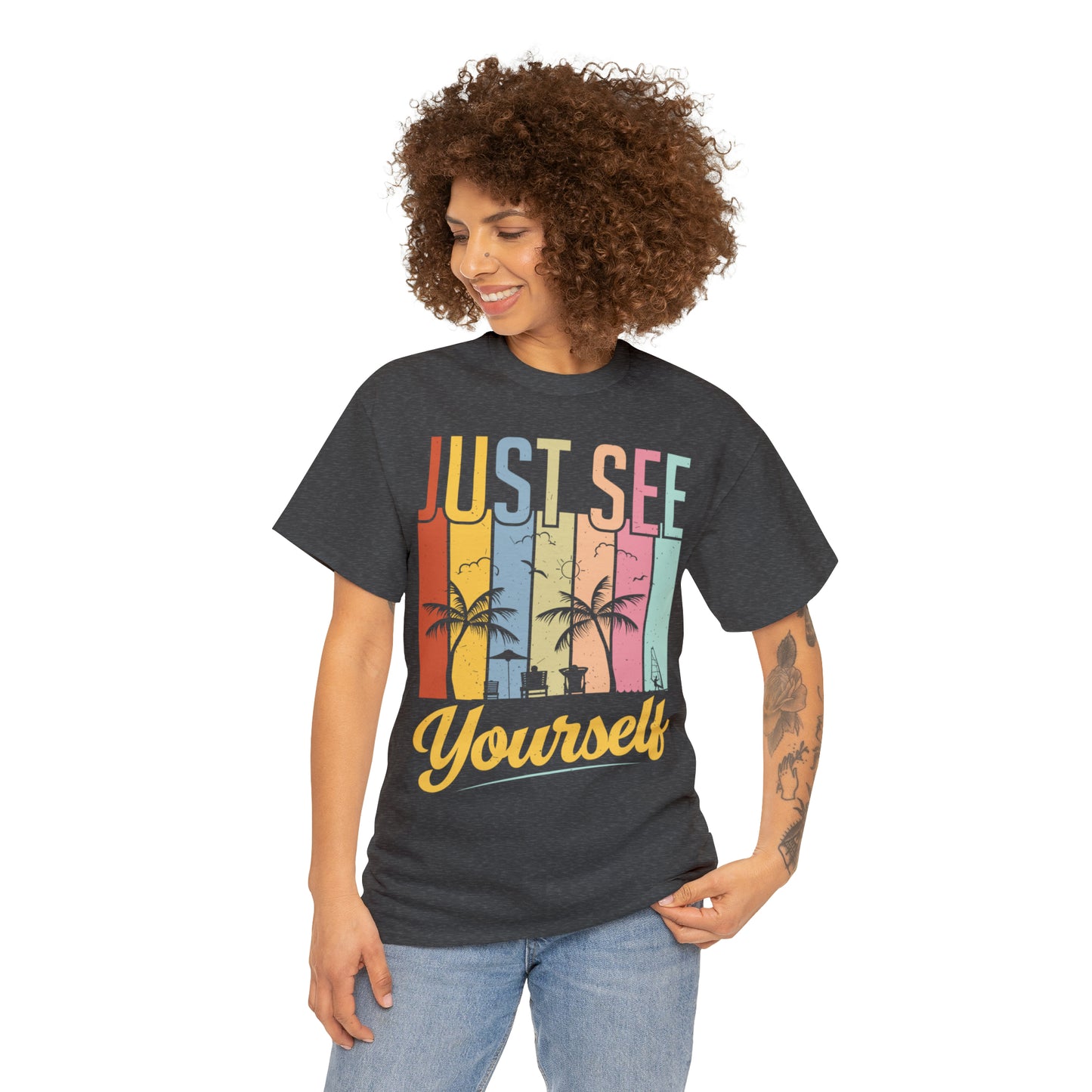 Summer mix: Just see yourself Cotton T-Shirt