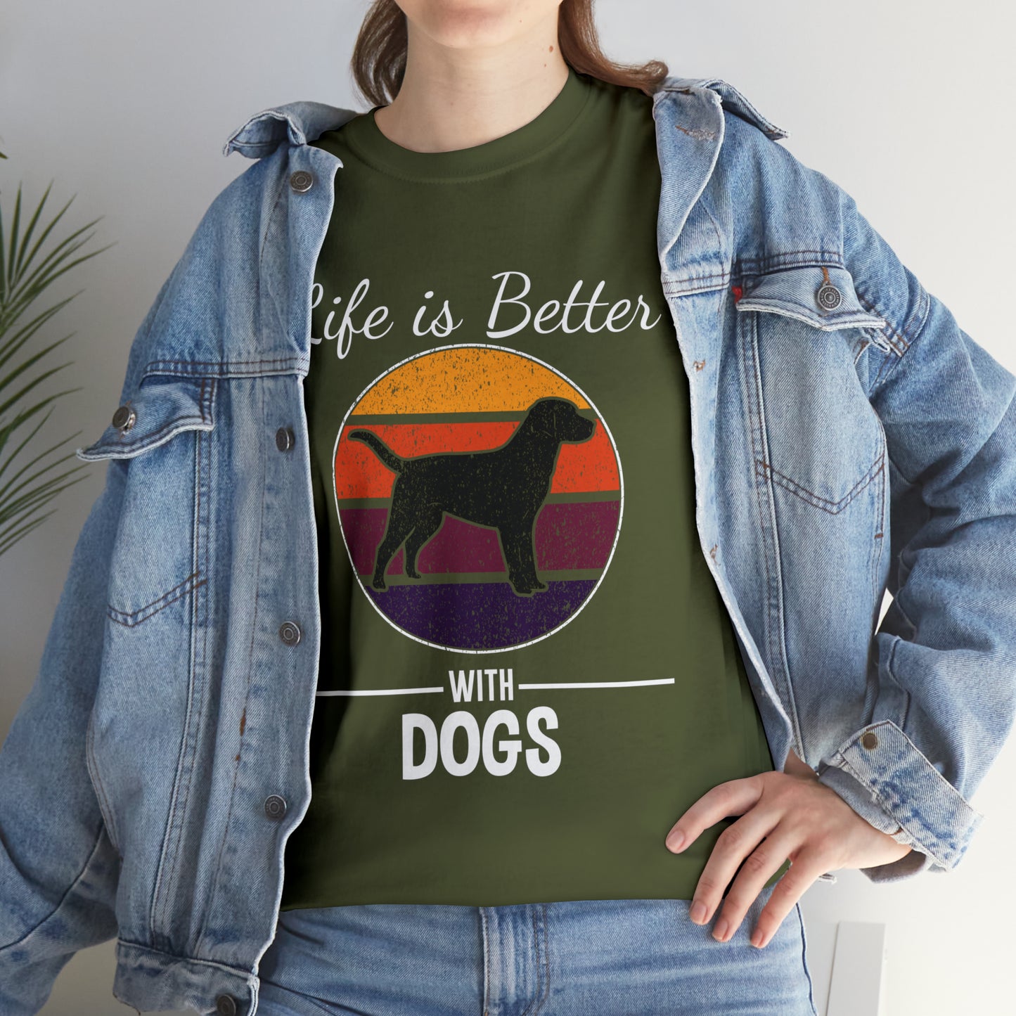 Life Is Better With Dogs Dog Lover T-Shirt