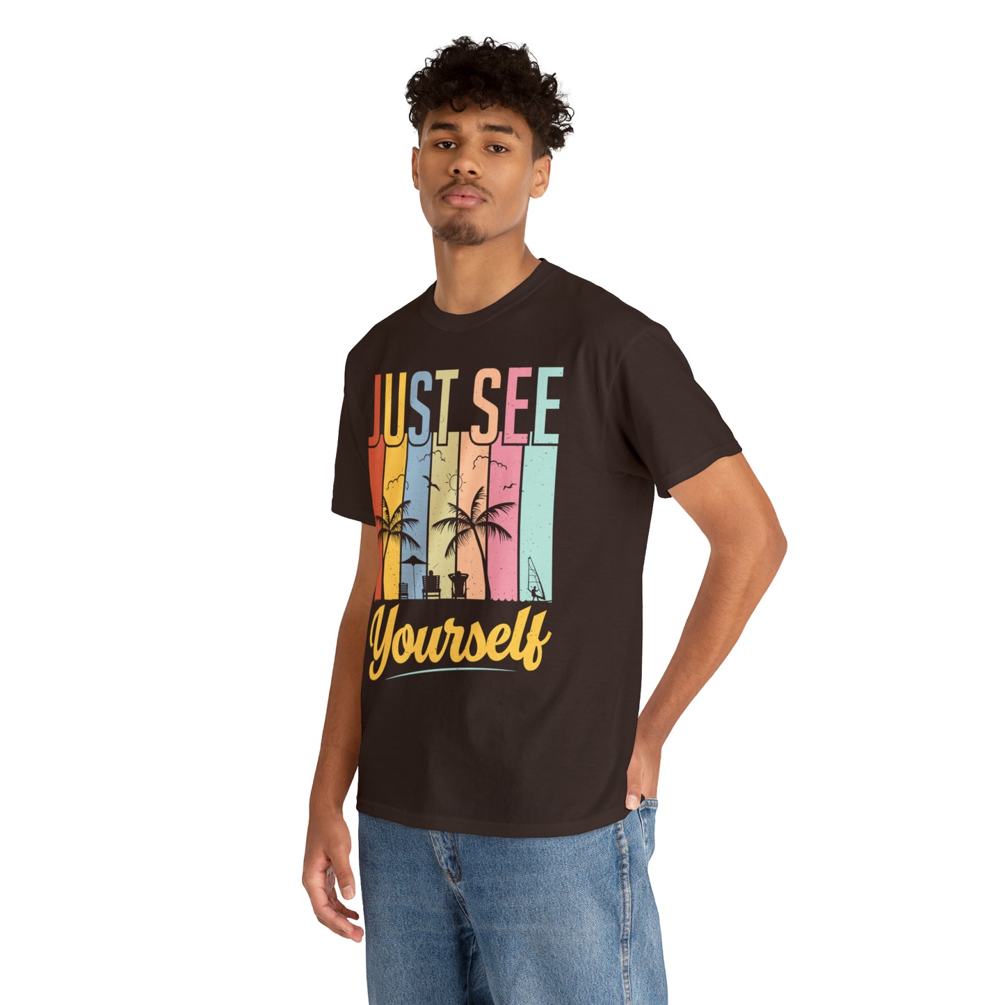 Summer mix: Just see yourself Cotton T-Shirt