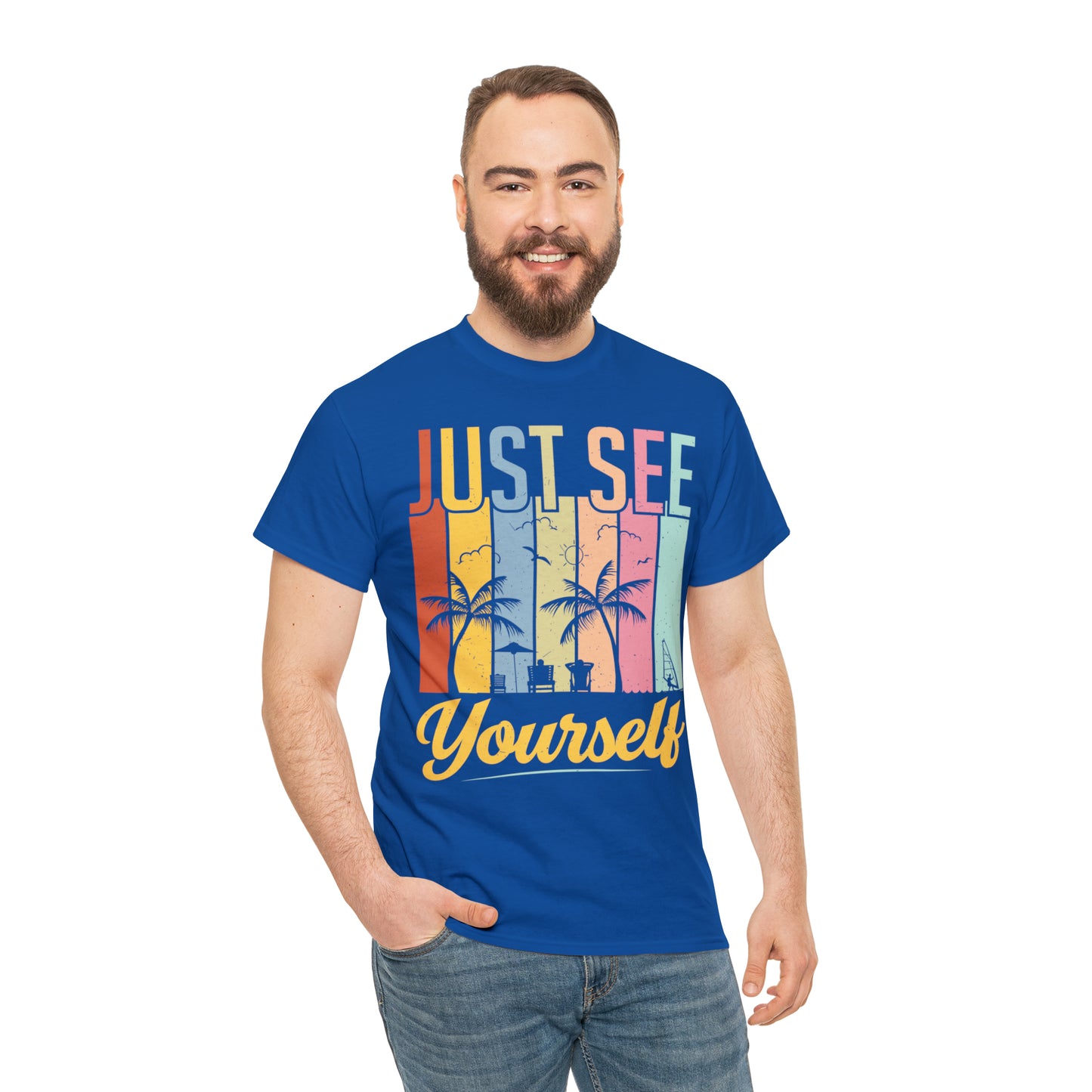 Summer mix: Just see yourself Cotton T-Shirt