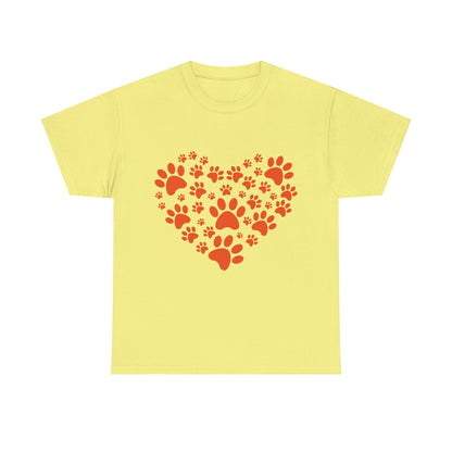 Heart With Paws - Women Cat T-Shirt